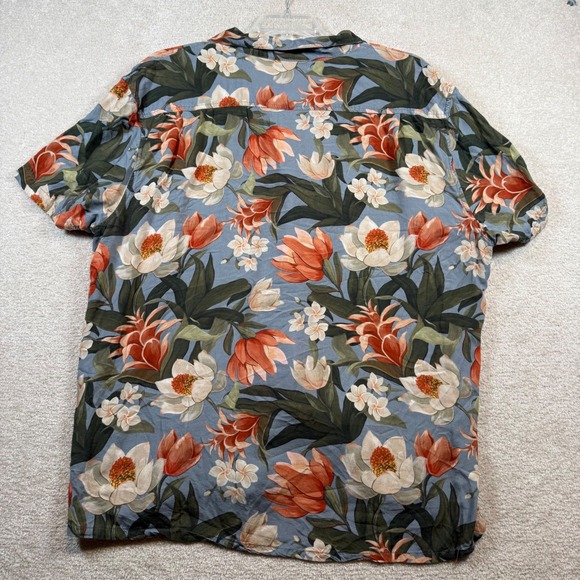 Chubbies Men's XXL Tropical Floral Short Sleeve Button Down Shirt 100% Rayon - Picture 3 of 7